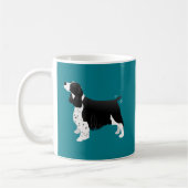 Mug Noir Anglais Springer Espaniel race de base (Gauche)