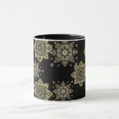 Mug noir avec médaillons dorés (Centre)