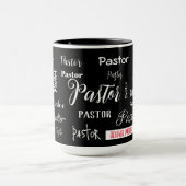 Mug Noir avec police blanche signature Pasteur bien-ai (Centre)