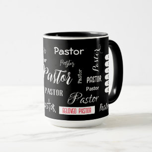 Mug Noir avec police blanche signature Pasteur bien-ai