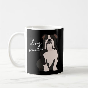 Mug Noir Blanc Anglais Bulldog Chien Maman