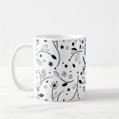 Mug Noir Blanc Floral Personnalisé PRÉCIEUX AUX YEUX D (Gauche)