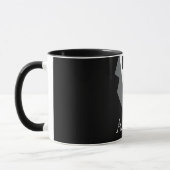 Mug Noir Blanc Formal Tuxedo Personnalisé (Gauche)