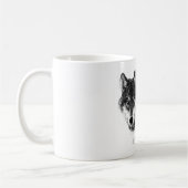 Mug Noir Blanc Inspiration Wolf Eyes (Gauche)