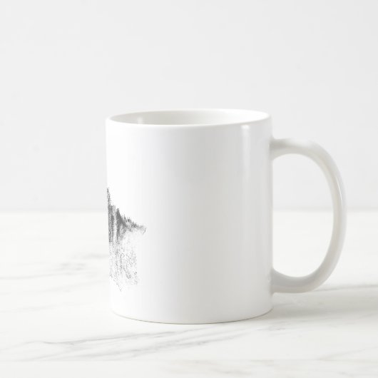 Mug Noir Blanc Inspiration Wolf Eyes (Droite)