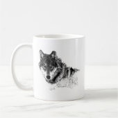 Mug Noir Blanc Inspiration Wolf Eyes (Gauche)