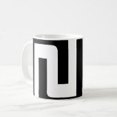 Mug Noir & blanc Motif moderne 4Jack (Devant gauche)