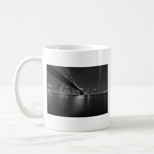 Mug Noir blanc New York City Skyline (Gauche)
