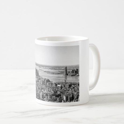 Mug Noir blanc New York City Skyline (Devant droit)