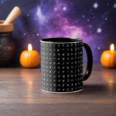 Mug Noir & Blanc Nordic Rune Ceramic