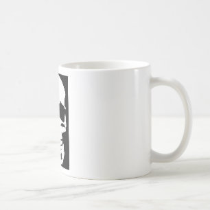 Mug Noir & Blanc Pop Art Crâne Cool élégant