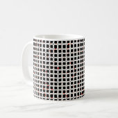 Mug Noir blanc rouge Motif chic (Devant gauche)