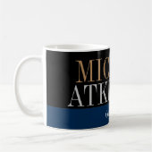 Mug Noir Bleu Gras Texte tendance Style (Gauche)
