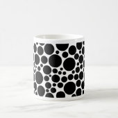 Mug Noir brillant sur blanc (Centre)