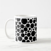 Mug Noir brillant sur blanc (Gauche)