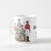 Mug Noir Casse-Noir Ballet de Noël Musique (Devant gauche)