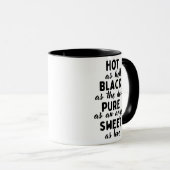 Mug Noir Chaud Pur Sucré (Devant droit)
