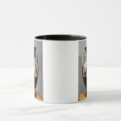 Mug Noir-chiffre amphora dépeignant Ajax et Achille, (Centre)