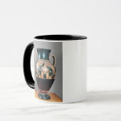 Mug Noir-chiffre amphora dépeignant Ajax et Achille, (Devant gauche)