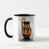 Mug Noir-chiffre olpe de grenier dépeignant Athéna (Gauche)