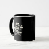 Mug Noir classique je suis Funcle - idée de cadeau (Devant gauche)