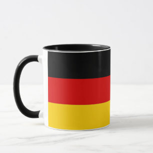 Mug noir Combo avec drapeau d'Allemagne
