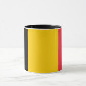 Mug noir Combo avec drapeau de Belgique (Centre)