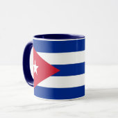 Mug noir Combo avec drapeau de Cuba (Devant gauche)