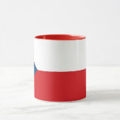 Mug noir Combo avec drapeau de Czechia (Centre)