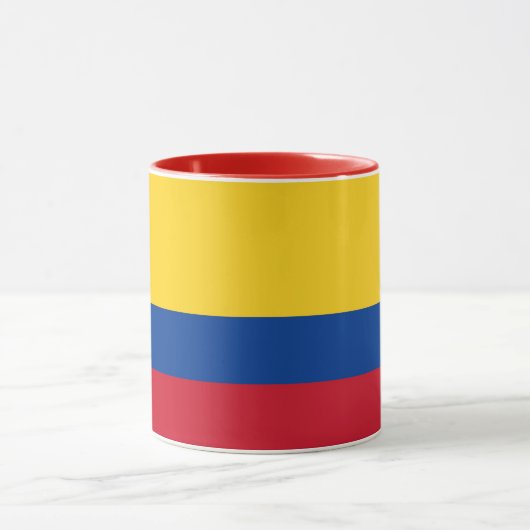 Mug noir Combo avec drapeau de la Colombie (Centre)