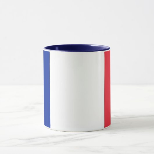 Mug noir Combo avec drapeau de la France (Centre)