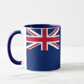 Mug noir Combo avec drapeau de la Nouvelle-Zélande (Gauche)