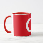 Mug noir Combo avec drapeau de la Turquie (Gauche)