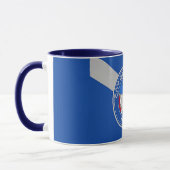 Mug noir Combo avec drapeau de Las Vegas, USA (Gauche)