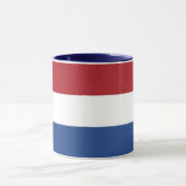 Mug noir Combo avec drapeau de Pays-Bas (Centre)