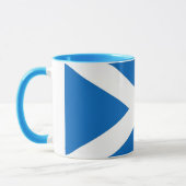 Mug noir Combo avec drapeau d'Ecosse, Royaume-Uni (Gauche)