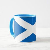 Mug noir Combo avec drapeau d'Ecosse, Royaume-Uni
