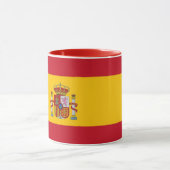 Mug noir Combo avec drapeau d'Espagne (Centre)