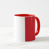 Mug noir Combo avec drapeau d'Italie (Devant droit)