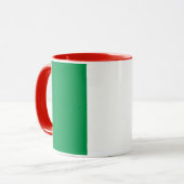 Mug noir Combo avec drapeau d'Italie (Devant gauche)