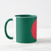 Mug noir Combo avec drapeau du Bangladesh (Gauche)