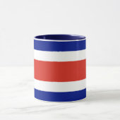 Mug noir Combo avec drapeau du Costa Rica (Centre)
