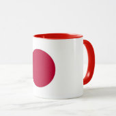 Mug noir Combo avec drapeau du Japon (Devant droit)