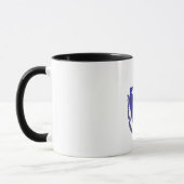 Mug noir Combo avec drapeau du Massachusetts, USA (Gauche)