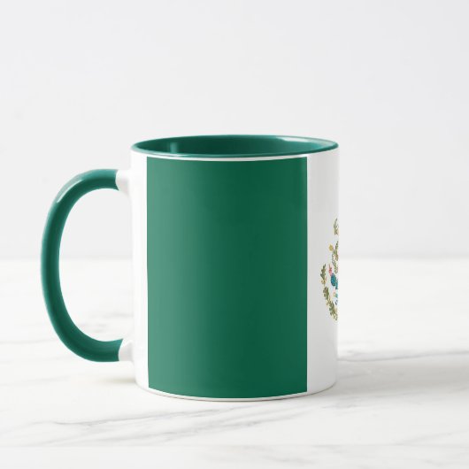Mug noir Combo avec drapeau du Mexique (Gauche)