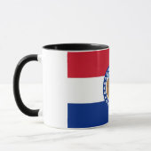 Mug noir Combo avec drapeau du Missouri, USA (Gauche)