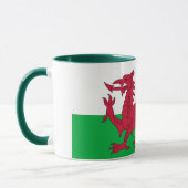 Mug noir Combo avec drapeau du Pays de Galles, Roy (Gauche)