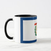 Mug noir Combo avec le drapeau de la Virginie Occi (Gauche)