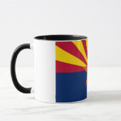 Mug noir Combo avec le drapeau de l'Arizona, USA (Gauche)