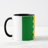 Mug noir Combo avec le drapeau de Los Angeles, USA (Gauche)